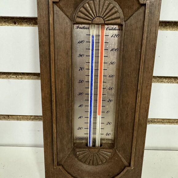 VTG 1970s Springfield Aspin 312 Indoor/Outdoor Weather Station -READ DESCRIPTION - Picture 2 of 6
